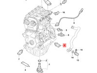 Senzor temperatura ulei Audi A4 B8 2.0 TDI CAG Sedan 2009 OEM 038919081H