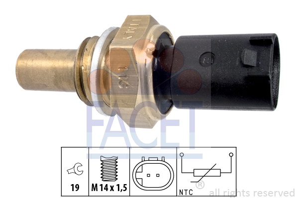 Senzor temperatura ulei Facet pt smart forfour, fortwo