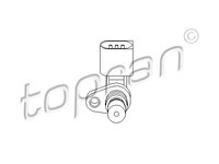 Senzor turatie management motor VW TOUAREG 7LA 7L6 7L7 Producator TOPRAN 111 384