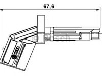 Senzor,turatie roata AUDI A6 (4F2, C6) (2004 - 2011) BOSCH 0 265 007 928