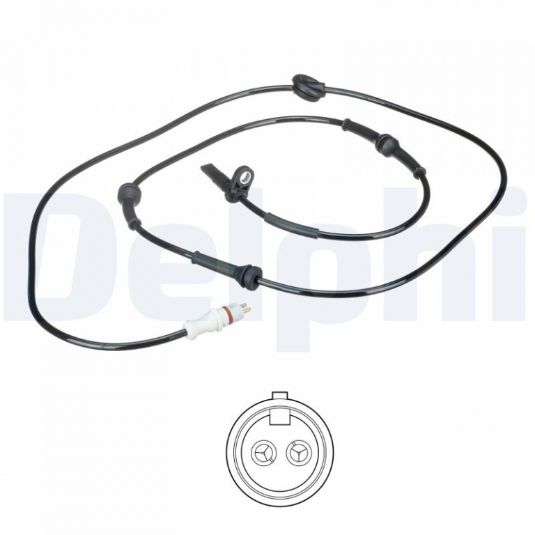 Senzor,turatie roata DELPHI SS20598 pentru FIAT PUNTO Caseta/ Hatchback (188_) 2000-2009