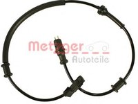 Senzor,turatie roata RENAULT LAGUNA II (BG0/1_), RENAULT LAGUNA II Sport Tourer (KG0/1_) - METZGER 0900690