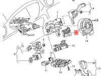 Senzor unghi volan 1K0959654 Vw Golf 5 hatchback 2.0 TDI 103 KW BKD OEM 1K0959654