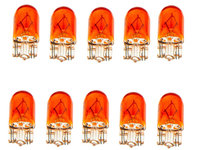 Set 10 becuri WY5W, WY5W ORANGE /BASE TYPE W2,1X9,5D/ /SPRZEDAJEMY TYLKO PO 10SZT./