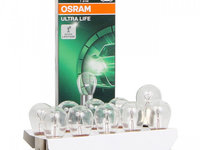 Set 10 Buc Bec Osram P21W 12V 21W BA15s Ultra Life 7506ULT