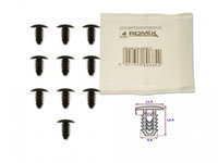 Set 10 buc clips fixare, etansare garn capota Suzuki Baleno 1995-2002, Grand Vitara 2005-, Ignis 2000-2008, Swift 1989-, Wagon R+ 2000-, Grand Vitara XL-7, 2004-