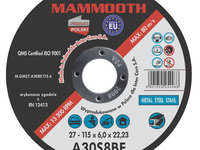 Set 10 Buc Disc Abraziv Mammooth 115mm M.GM27.A30BF.115.6B