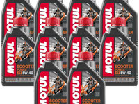 Set 10 Buc Ulei Motor Motul 4T Scooter Power 5W-40 1L 105958