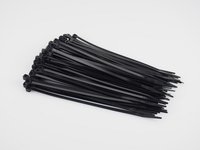 Set 100 coliere de plastic negre lungi 160mm