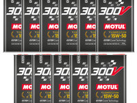 Set 11 Buc Ulei Motor Motul 300V Competition Ester Core® Technology 15W-50 5L 110861