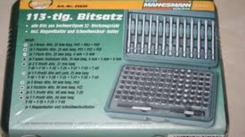 SET 113PIESE BITI MANNESMANN