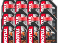 Set 12 Buc Ulei Motor Motul 2T Scooter Power 1L 105881