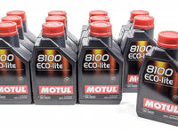 Set 12 Buc Ulei Motor Motul 8100 Eco-Lite 0W-20 1L 108534