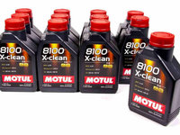 Set 12 Buc Ulei Motor Motul 8100 X-Clean 5W-40 1L 102786