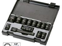 Set 13 Piese. Tubulare De Impact De 1/2\' Hex. + Adaptor Jbm 52341