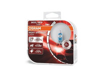 Set 2 becuri 12v h11 55 w night breaker laser nextgen +150% osram UNIVERSAL Universal #6 64211NL-HCB