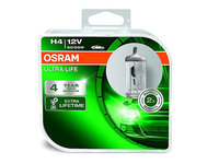 SET 2 BECURI 12V H4 60/55 W ULTRA LIFE OSRAM