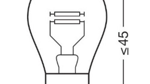 SET 2 BECURI 12V P21/4W ORIGINAL BLISTER OSRAM