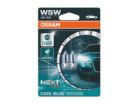 SET 2 BECURI 12V W5W COOL BLUE INTENSE NextGen BLISTER OSRAM 2825HCBN-02B OSRAM