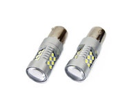 Set 2 becuri auto cu LED AMIO 12-24V, BA15S P21W , 24 SMD 3030