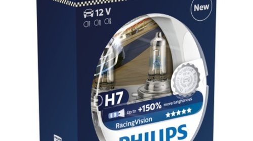 Set 2 Becuri auto far cu halogen Philips H7 R