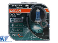 Set 2 Becuri Auto Halogen NEXT GEN Osram Cool Blue Intense H4 64193CBN-HCB 12V