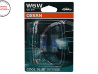 Set 2 Becuri Auto Osram COOL BLUE INTENSE NEXT GEN 2825CBN-02B W5W 12V Blister- livrare gratuita