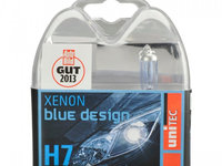Set 2 Becuri Auto Xenon Blue H7 Unitec 77774