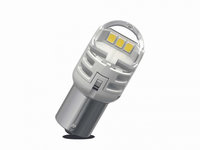 Set 2 becuri auxiliare cu led 12v p21w ultinon pro6000si white philips 40916