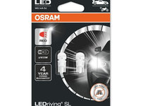 SET 2 BECURI AUXILIARE CU LED 12V (W5W) RED 6000K BLI OSRAM IS-35222