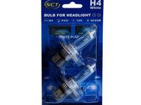 SET 2 BECURI FAR H4 12V 60/55W P43t WHITE SCT