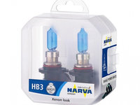 Set 2 becuri far hb3 65w 12v range power white narva UNIVERSAL Universal #6 48625RPNVAS2