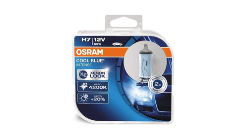 Set 2 becuri halogen H7 Osram Cool Blue Inten