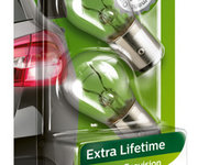 Set 2 becuri incandescente PHILIPS Long Life P21/5W 12V 12499LLECOB2