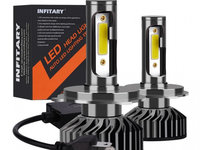 Set 2 Becuri Led Auto H4 Canbus F2-H4 COB