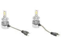 Set 2 becuri LED H7 36W/3800LM C6-H7, 12V, 6500K