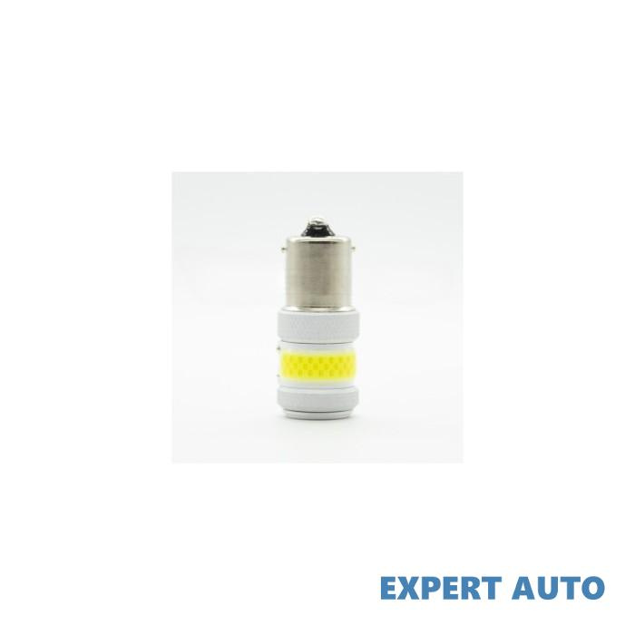 Set 2 becuri o faza bau15s py21w t.n. led cob 12w 