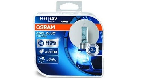 Set 2 becuri Osram H11 Cool Blue Intense 12V 