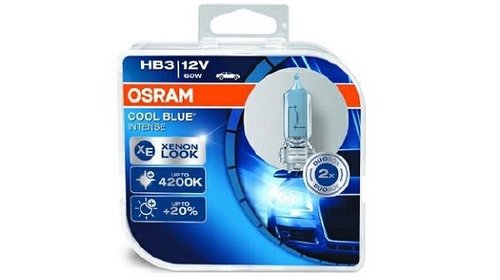 Set 2 becuri Osram HB3 Cool Blue Intense 12V 