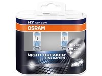 Set 2 Becuri Osram Night Breaker Unlimited H7 12V/55W