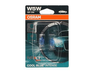 Set 2 becuri Osram W5W Cool Blue Intense Next Gen 12V 5W 2825CBN-02B piesa NOUA