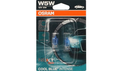Set 2 becuri Osram W5W Cool Blue Intense Next