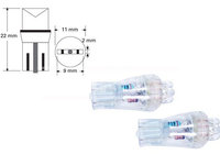 Set 2 becuri W5W, LED, 12V, 0.24W CARPRISS 79780290