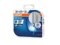 Set 2 becuri xenon D1S Osram Off Road, 35W, 7000K, Cool Blue Boost Xenarc, 66140CBB