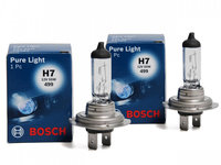 Set 2 Buc Bec Bosch H7 12V 55W Pure Light 1 987 302 777