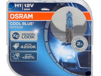 Set 2 Buc Bec Osram H1 12V 55W P14,5s Cool Blue Intense CBI 64150CBI-HCB