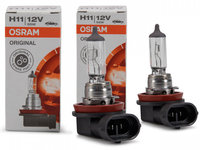 Set 2 Buc Bec Osram H11 12V 55W PGJ19-2 Original 64211