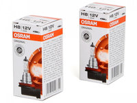 Set 2 Buc Bec Osram H8 12V 35W PGJ19-1 Original 64212