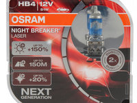 Set 2 Buc Bec Osram HB4 12V 51W P22d Night Breaker Laser Next Generation +150% 9006NL-HCB