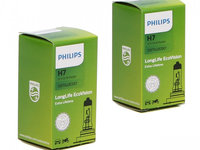 Set 2 Buc Bec Philips H7 12V 55W Longlife Ecovision 12972LLECOC1